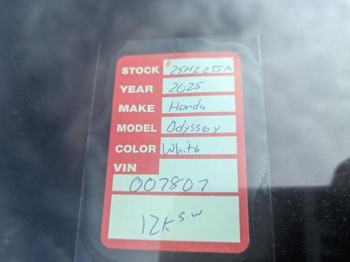 2025 Honda Odyssey Sport-L