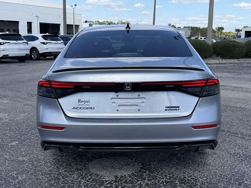 Solar Silver Metallic 2026 Honda Accord Hybrid Sport-L