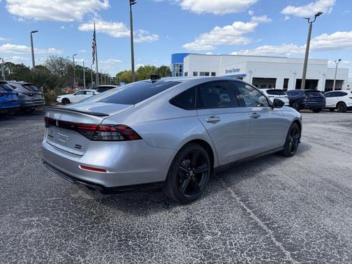 Solar Silver Metallic 2026 Honda Accord Hybrid Sport-L