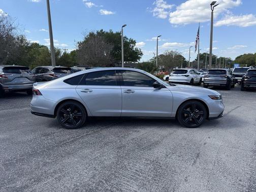 Solar Silver Metallic 2026 Honda Accord Hybrid Sport-L