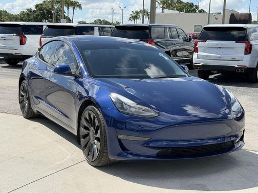 Blue 2023 Tesla Model 3 Performance