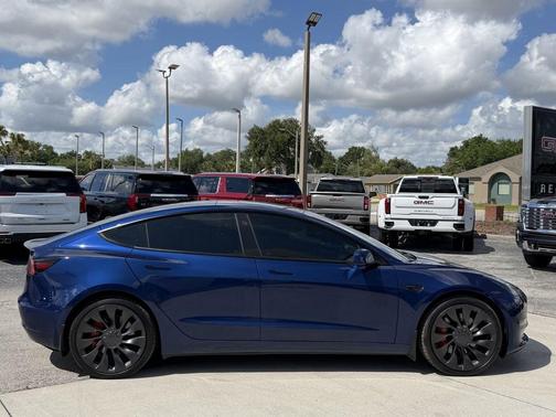 Blue 2023 Tesla Model 3 Performance