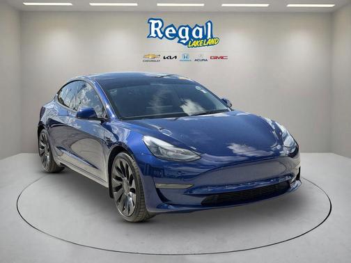 Blue 2023 Tesla Model 3 Performance