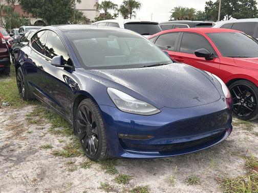 Blue 2023 Tesla Model 3 Performance