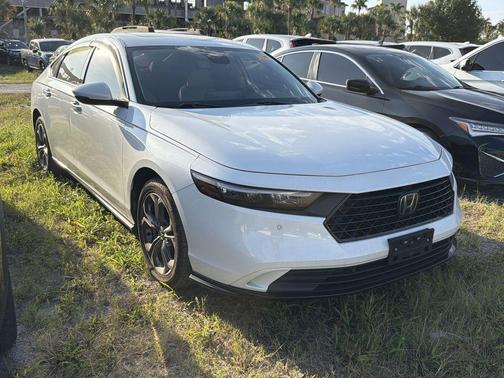 White 2023 Honda Accord Hybrid EX-L