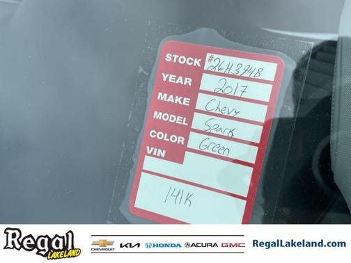 2017 Chevrolet Spark 1LT