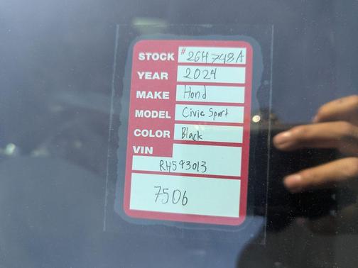 2024 Honda Civic Sport