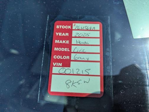 2025 Honda Civic Hybrid Sport