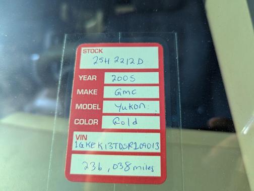 2005 GMC Yukon SLT