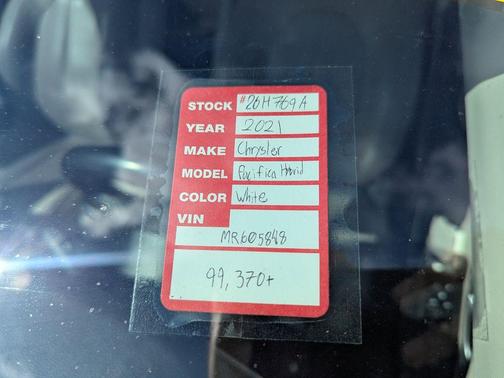 2021 Chrysler Pacifica Hybrid Touring L