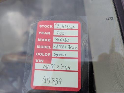 2021 Mercedes-Benz GLE 350 Base 4MATIC