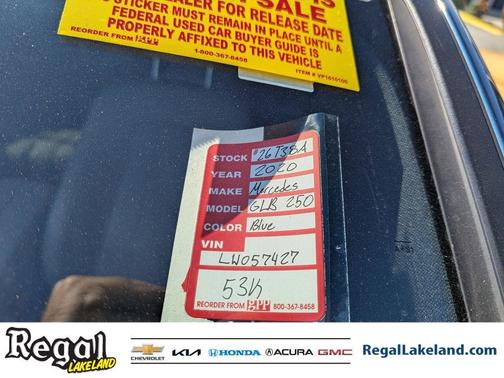 2020 Mercedes-Benz GLB 250 Base