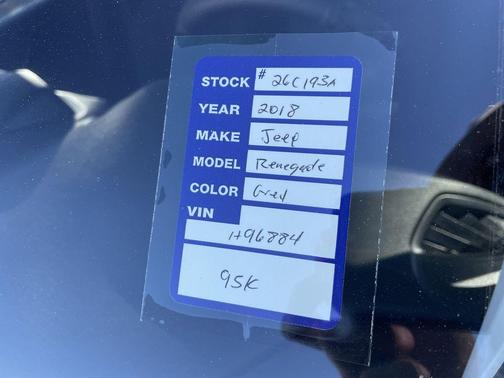 2018 Jeep Renegade Altitude