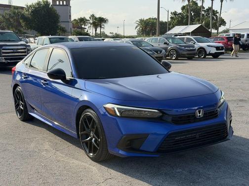 Aegean Blue Metallic 2024 Honda Civic Sport