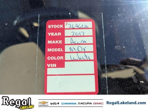 2012 Acura MDX 3.7L Advance