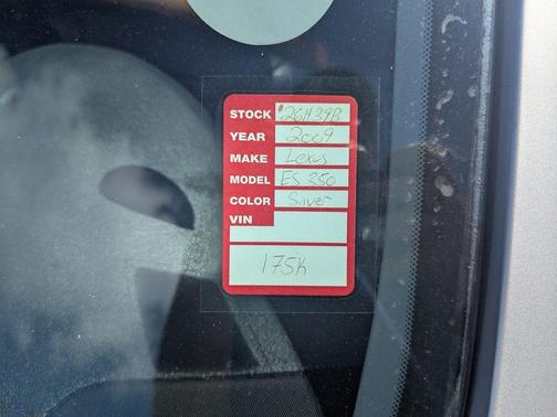 2009 Lexus ES 350 Base (A6)