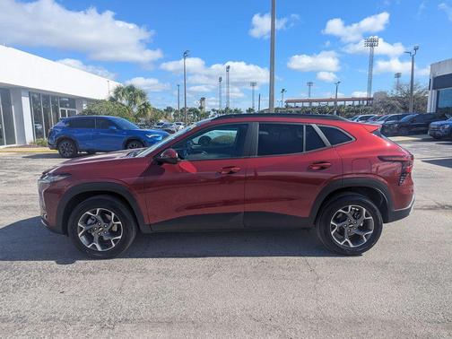 Crimson Metallic 2025 Chevrolet Trax LT