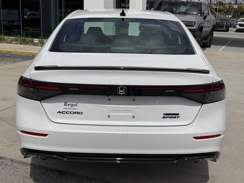 Platinum White Pearl 2026 Honda Accord Hybrid Sport-L