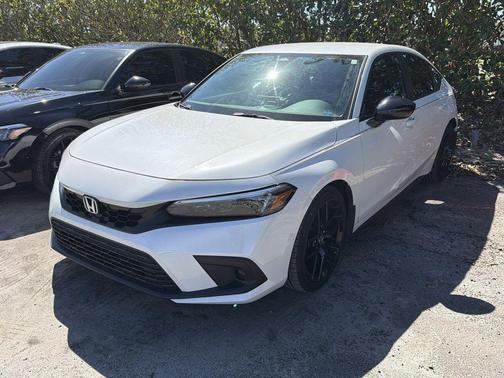 Platinum White Pearl 2024 Honda Civic Sport
