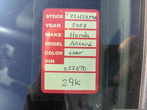 2023 Honda Accord Hybrid Sport