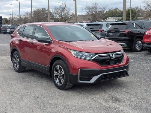 Red 2021 Honda CR-V LX
