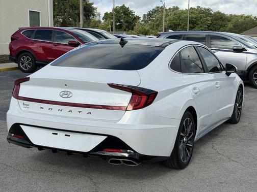 Quartz White 2021 Hyundai SONATA Limited