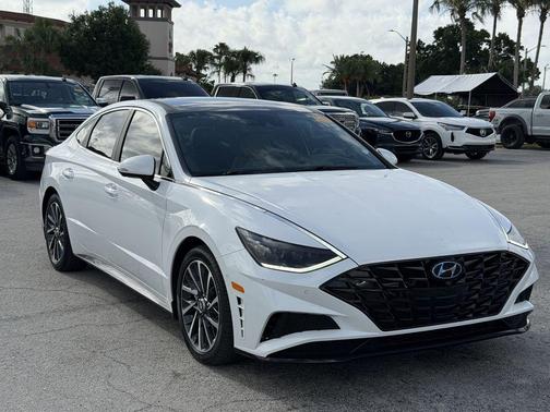 Quartz White 2021 Hyundai SONATA Limited