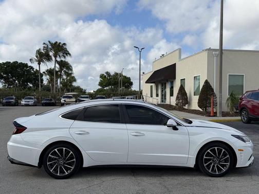 Quartz White 2021 Hyundai SONATA Limited