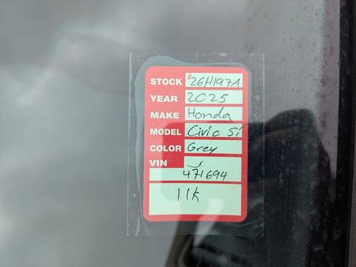 2025 Honda Civic Si Base