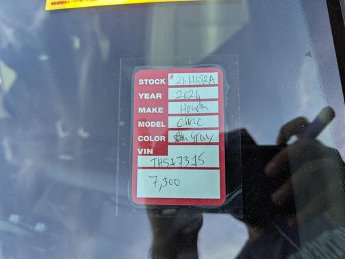 2026 Honda Civic Sport