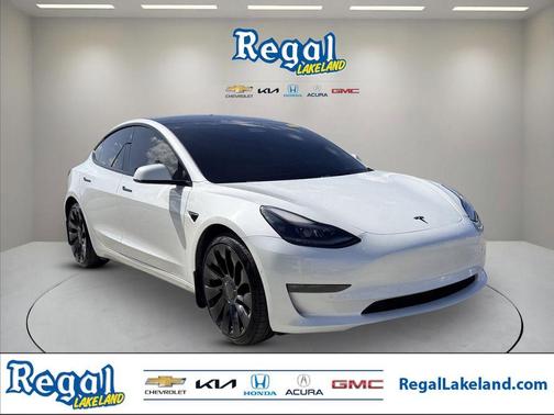 Pearl White Multi 2022 Tesla Model 3 Performance