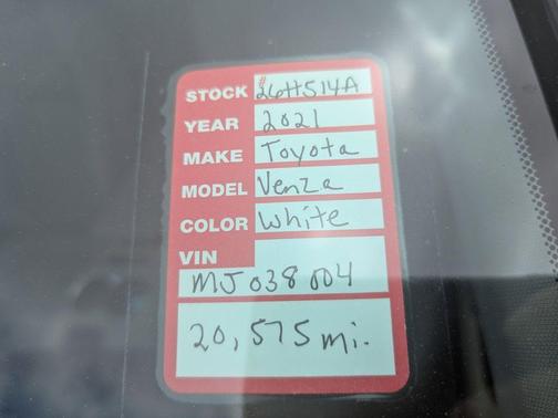 2021 Toyota Venza XLE