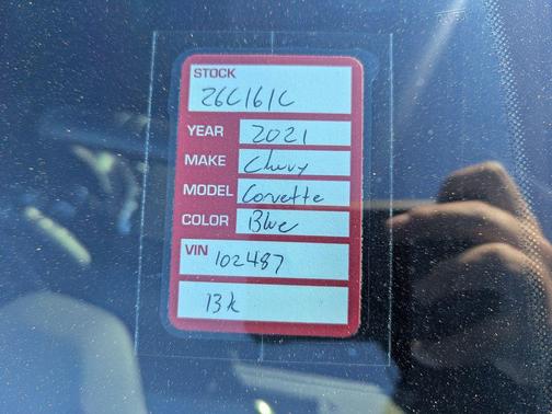 2021 Chevrolet Corvette Stingray w/2LT