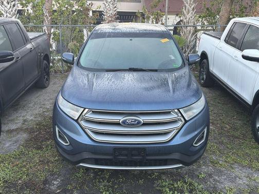 Blue 2018 Ford Edge Titanium