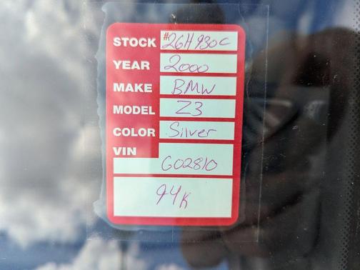 2000 BMW Z3 2.3 Roadster