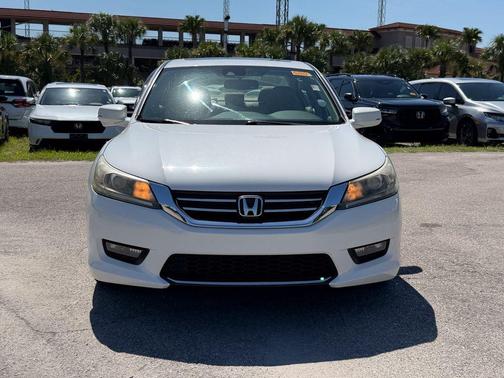 White 2014 Honda Accord EX-L