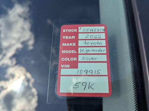 2022 Toyota Highlander XLE