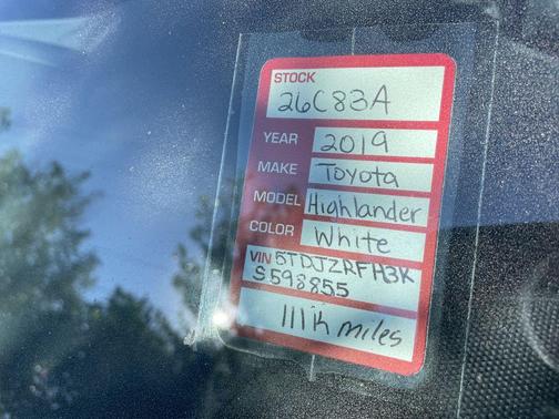 2019 Toyota Highlander 