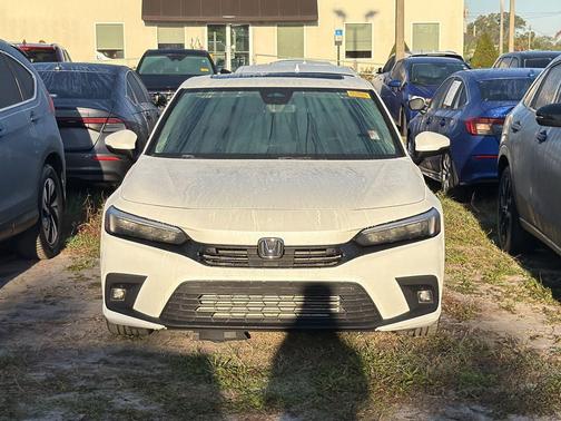 Platinum White Pearl 2023 Honda Civic Touring