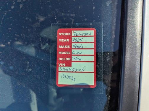 2025 Honda Civic Sport