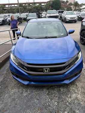 Aegean Blue Metallic 2019 Honda Civic Sport