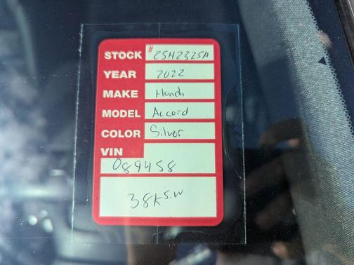 2022 Honda Accord Sport 1.5T