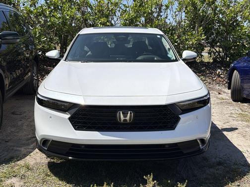 Platinum White Pearl 2025 Honda Accord Hybrid Touring