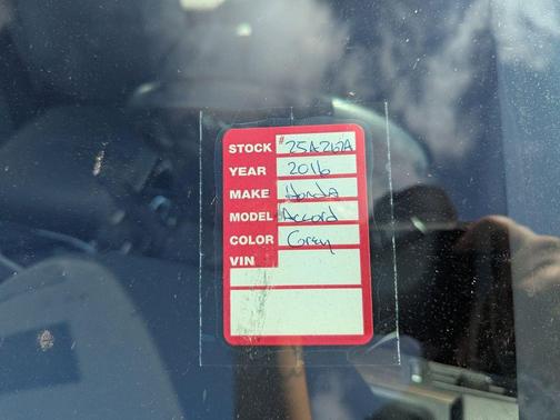 2016 Honda Accord EX-L