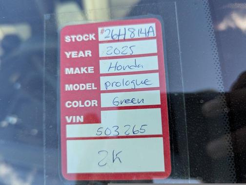 2025 Honda Prologue Elite