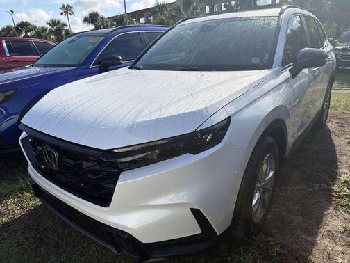 Platinum White Pearl 2026 Honda CR-V Hybrid Sport-L