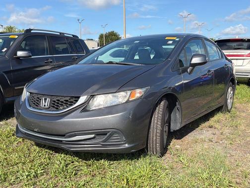 Urban Titanium Metallic 2013 Honda Civic LX