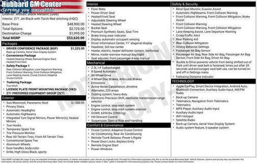 Mosaic Black Metallic 2026 Chevrolet Traverse Z71