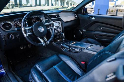 Blue 2014 Ford Mustang GT Premium