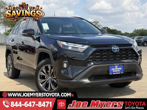 Midnight Black Metallic 2024 Toyota RAV4 Hybrid XLE Premium
